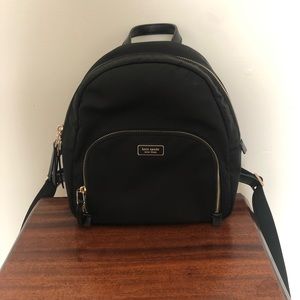 Kate Spade Black Nylon Backpack